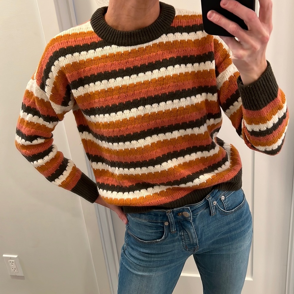 Madewell striped knit sweater